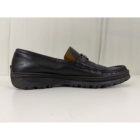 Salvatore Ferragamo Horsebit Men’s Leather Loafers Black Slip On 13 D Luxury main image 10